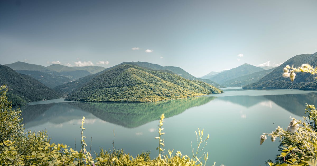 Visiting both Abkhazia and Georgia - Lake Surrounded With Mountains