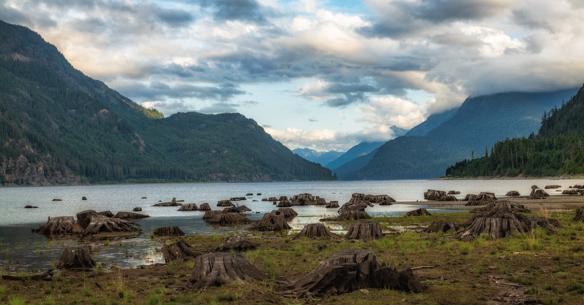 Visiting Canada by land and back - Lake Near Mountain