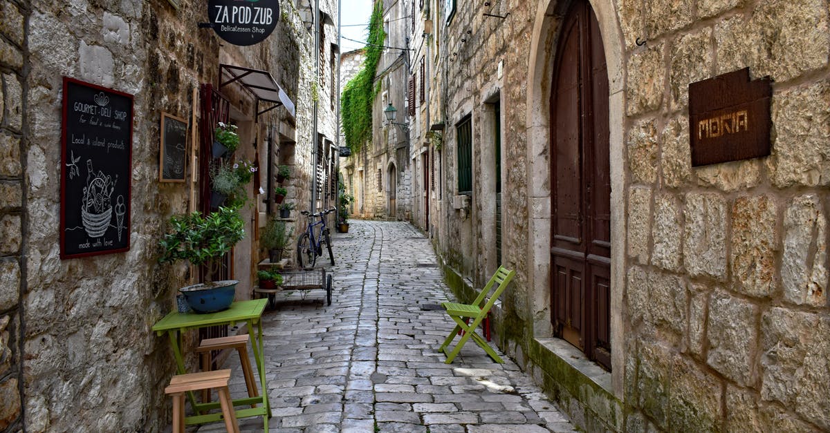 Visiting Croatia while in possession of a Swiss permit 'L' - Free stock photo of alley, antique, architecture