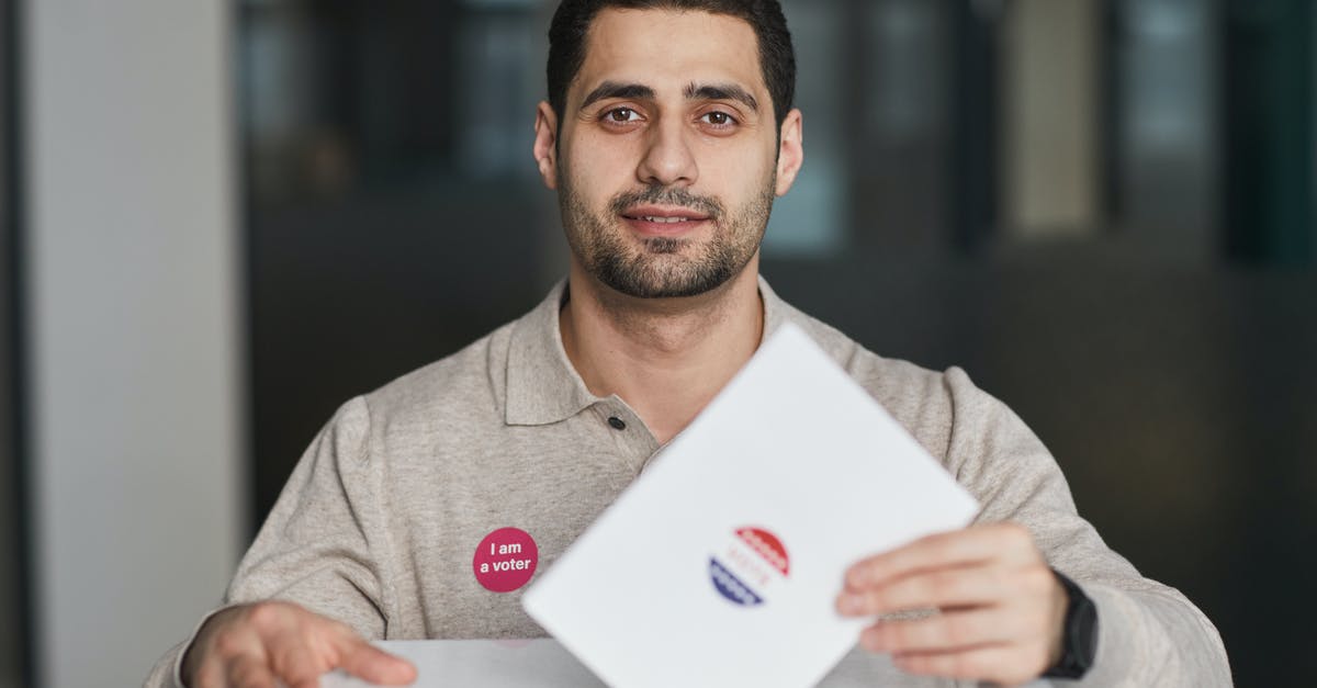 Visiting EU as British citizen long-term - Man Standing by the Ballot Box