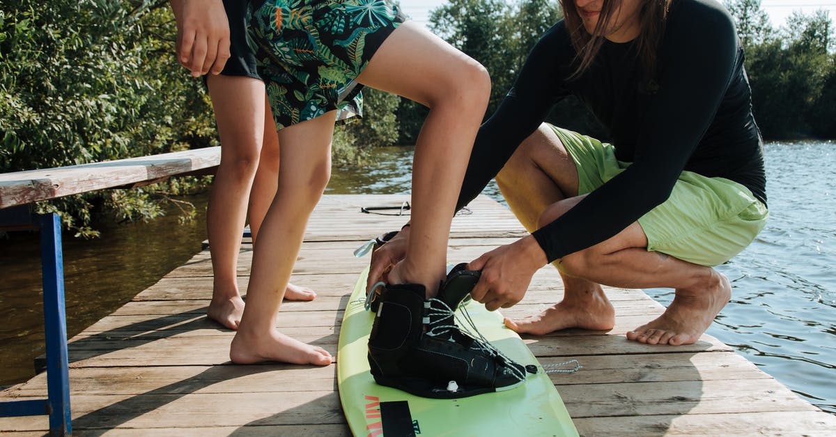 Visiting Lake Kawaguchiko, how to get there? - Man Preparing Son for Wakeboarding