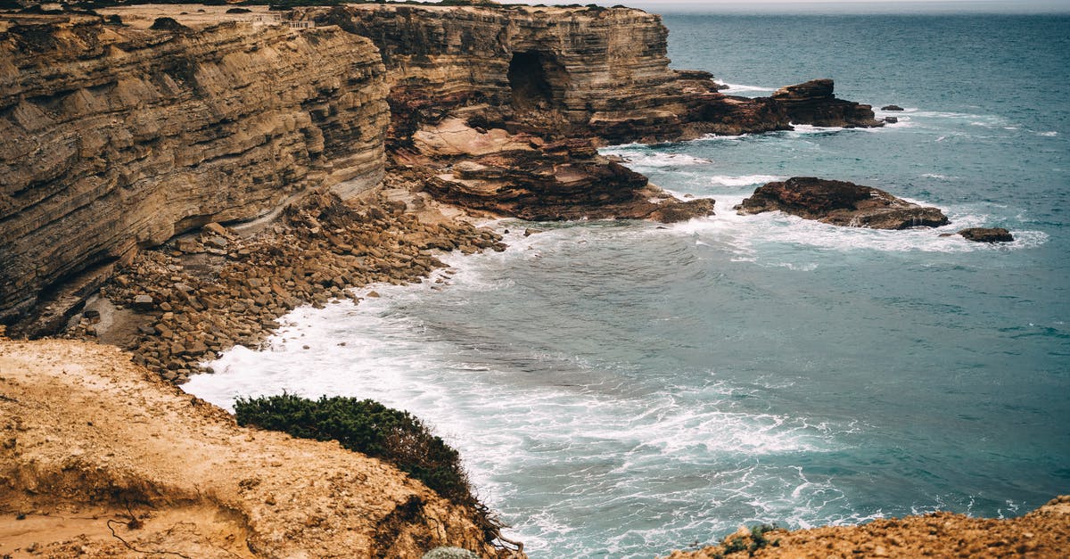 Visiting Paris while in Transit to Portugal - Free stock photo of above sea, atlantic ocean, beach