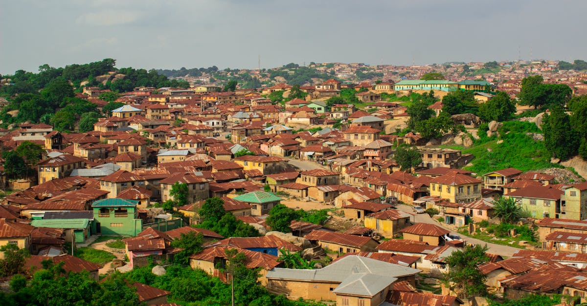 Visiting visa for Nigeria - Top View of Houses and Building Roofs