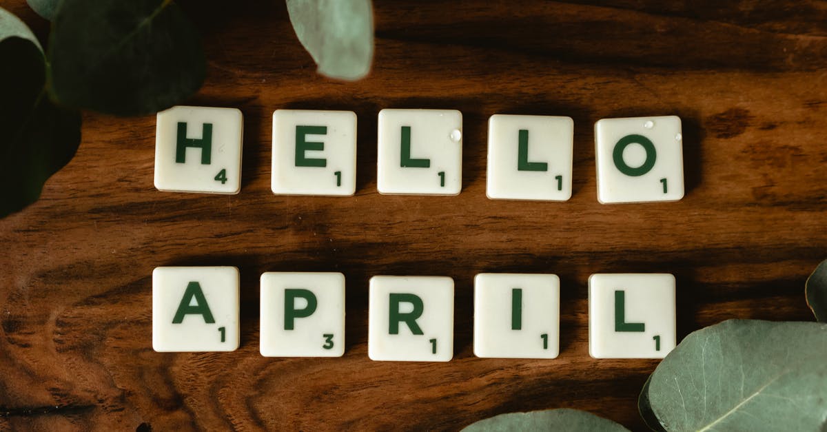 Vlasmarktdreef in april 2018 [closed] - Scrabble Tiles on a Wooden Surface