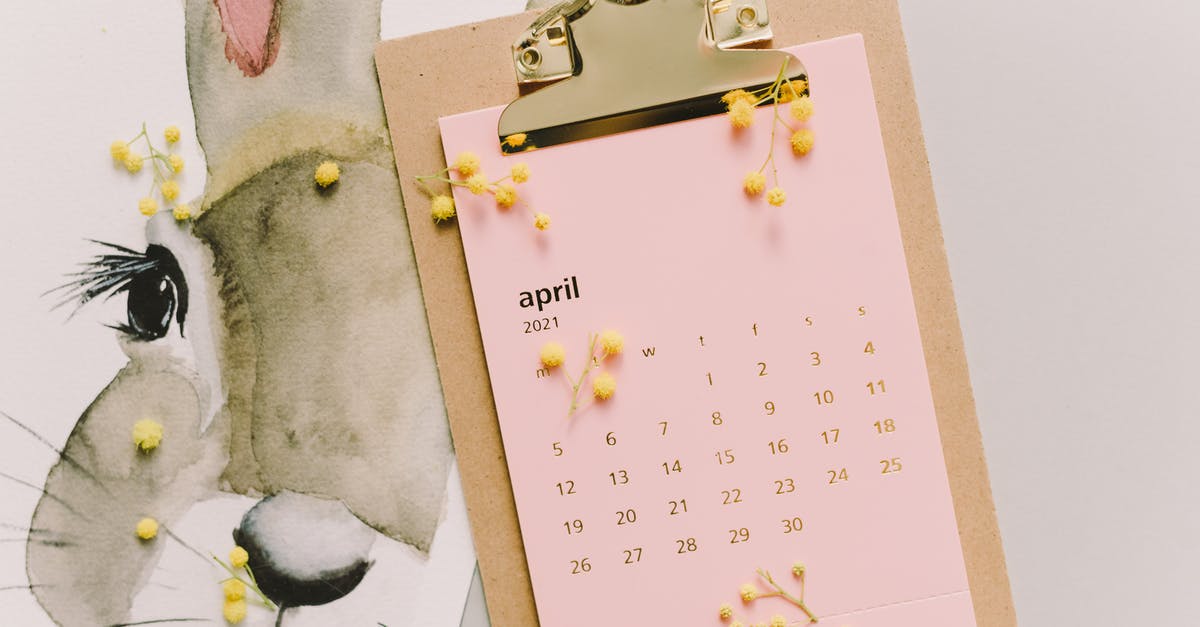 Vlasmarktdreef in april 2018 [closed] - April Calendar on a Clipboard