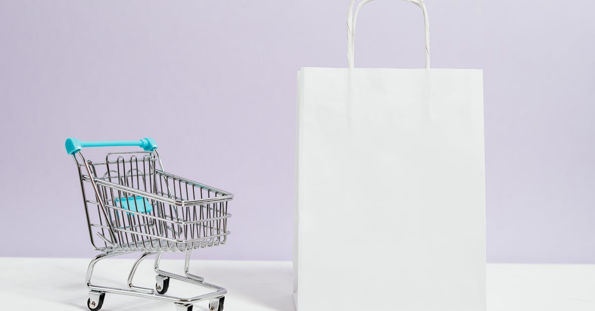 Vueling hand bag rules - Push Cart and a White Paperbag