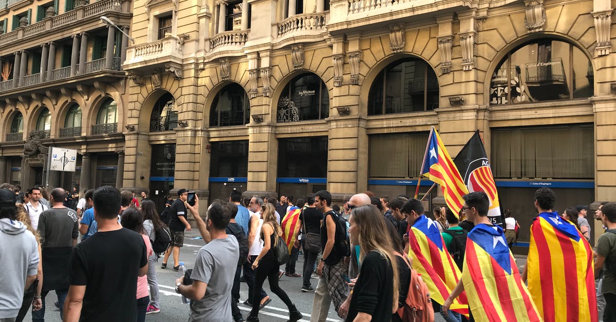 Walking on a road in Spain - People Walking on the Street