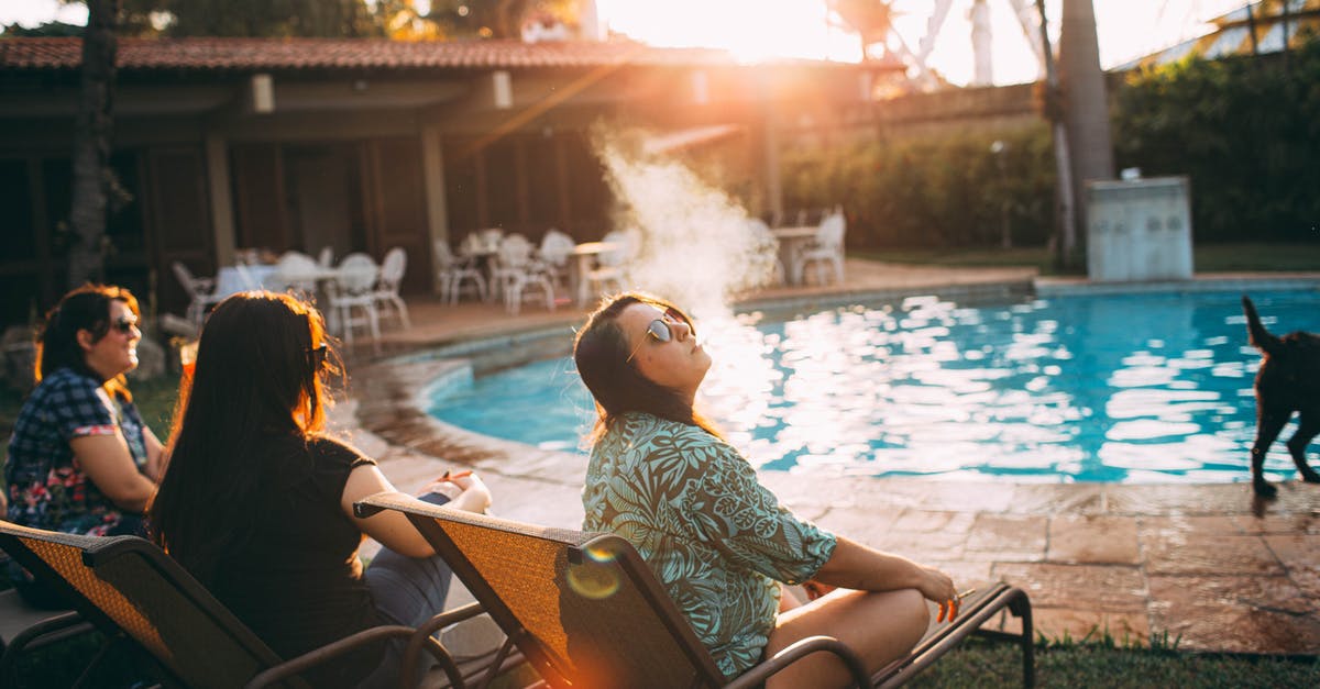 Warning: free hotel wifi is a hacker’s dream (alleged) - Young woman smoking while resting on poolside