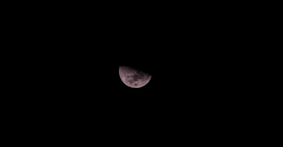 Weather to expect first half of September, British Columbia,Canada - Half of moon on night sky