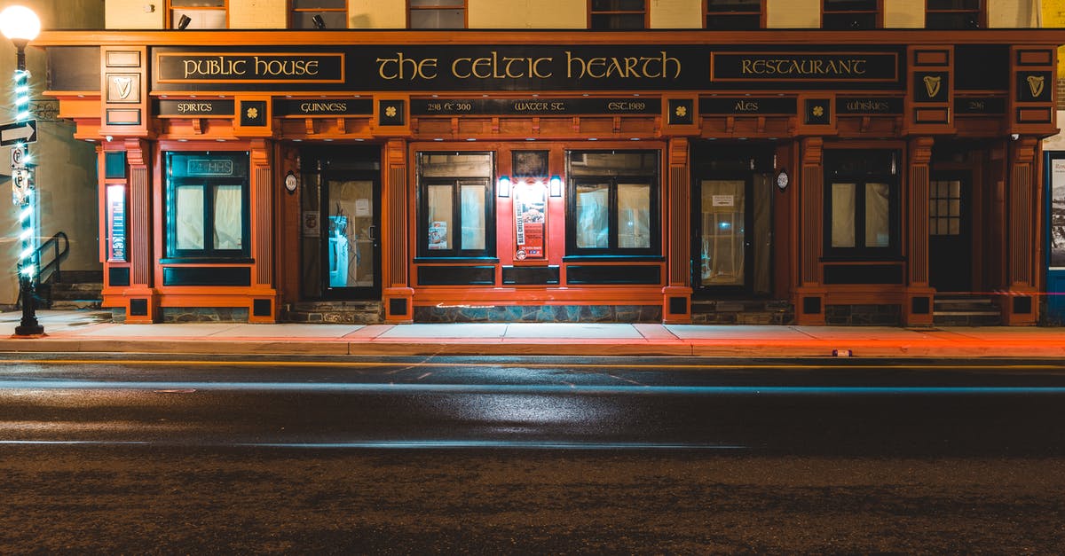 What's a good location to stargaze in Auckland? - Exterior of aged historical building of famous restaurant located on street of St John s city at night