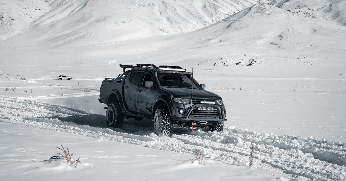 What's an "un-made up road" in terms of car hire insurance? - Black Suv on Snow Covered Ground