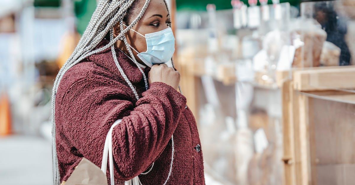 What's the best day of the week to buy airfare? - Black woman standing near pastry on market in mask