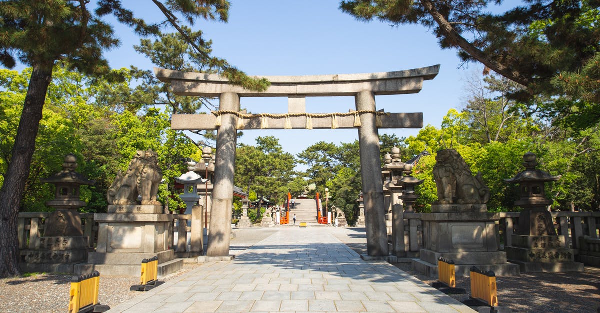 What's the easternmost place in Asia? - Ancient stone gate located near old temple in Japan