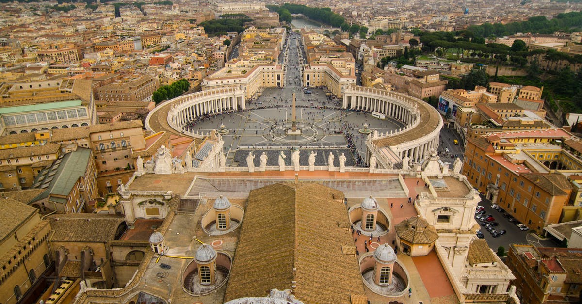 What's the smallest non-capital city with a foreign consulate? - Aerial View of Vatican City