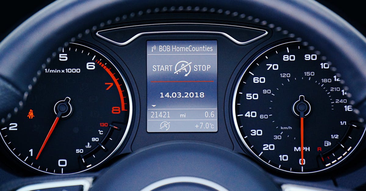 What's the temperature in TGVs? - Black Car Instrument Cluster Panel