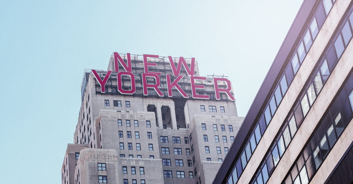 What's with NYC hotel prices in late March? - New Yorker Signage on Building