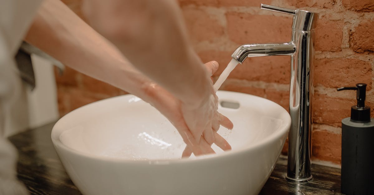 What are safe uses of non-potable water? - Person Washing Hands