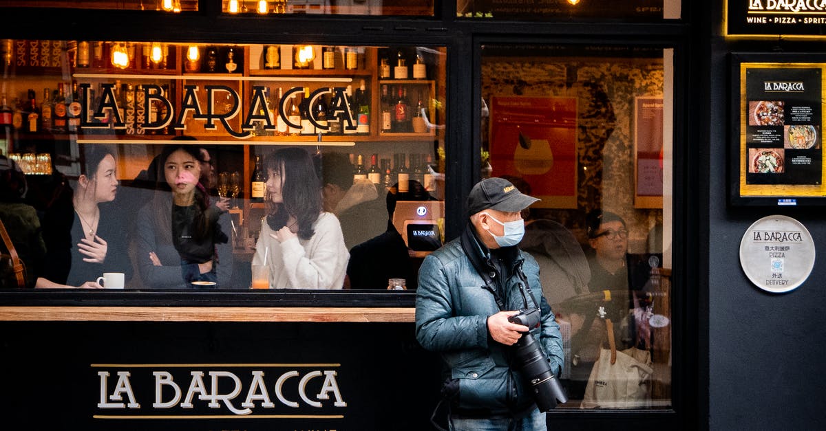 What are the dimensions for Chinese visa photos? - Man in Puffer Jacket Holding a Camera Standing in Front of a Restaurant 