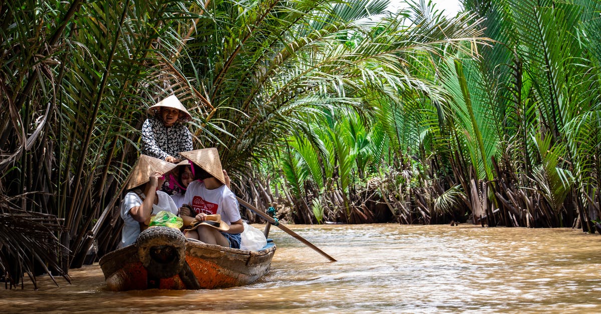 What are the risks associated with swimming in the Mekong River? - People Traveling Using Boat 