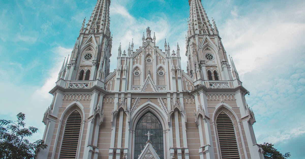 What Catholic churches are these? - White Concrete Church Under Blue Sky