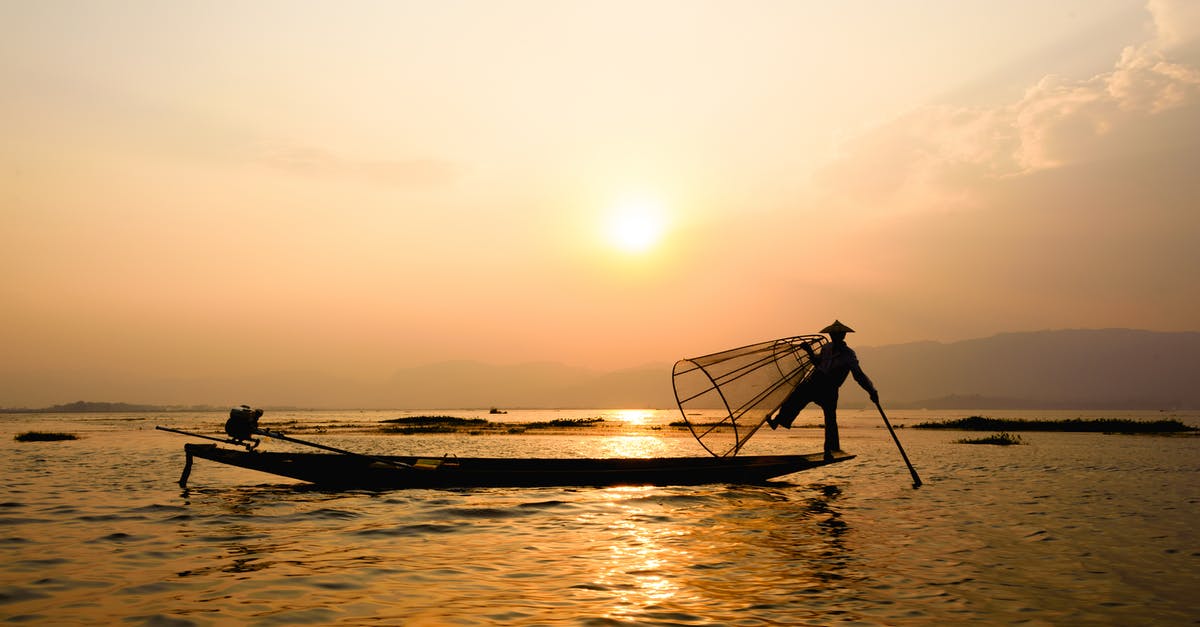 What curfews, if any, exist in Myanmar at present? - Silhouette Photography of Person on Boat