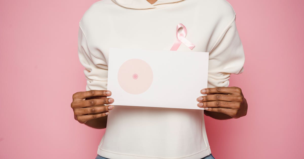 What does the Free Recovery sign (UK) actually mean? - Black female holding paper with painted one breast as symbol of cancer