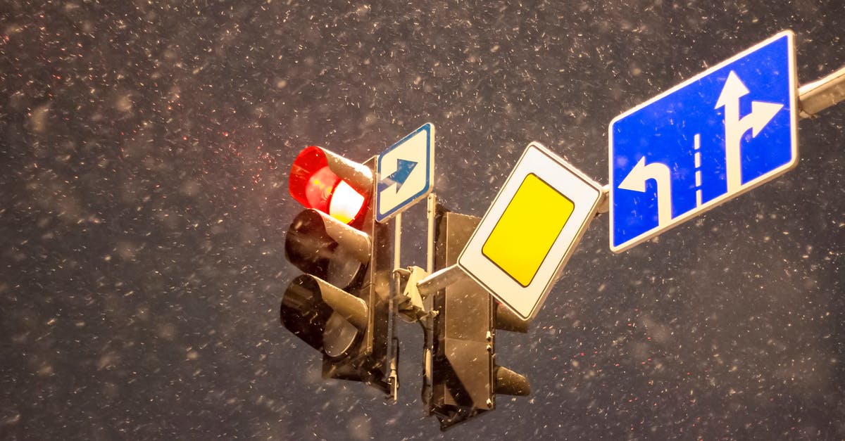 What does this traffic sign with a crossed-out black octagon mean? - Blue and White Arrow Sign