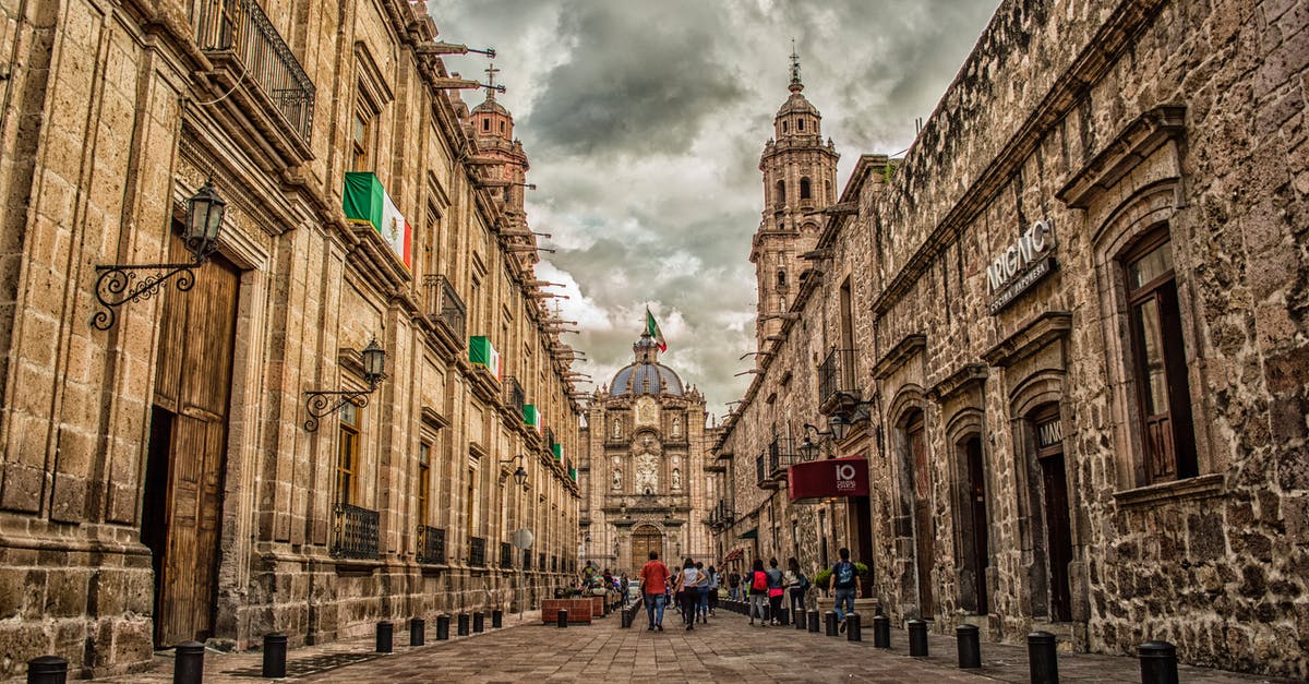 What exactly is a "FM-T", Mexico Tourist Card? - Mexico Flag on Brown 2-storey Building