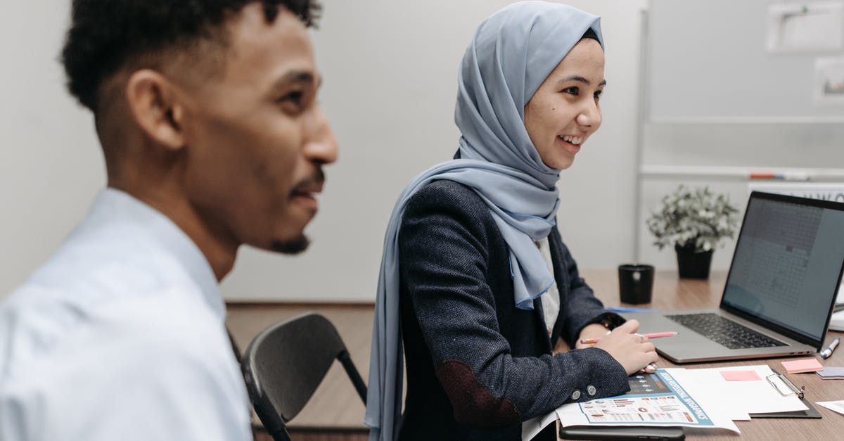 What is appropriate attire for women in Muslim countries? - A Happy Woman Sitting at an Office