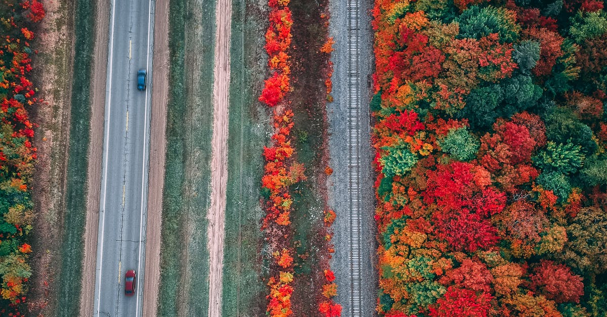 What is the most remote railway line in the world? - Magnificent landscape of autumn forest near highway