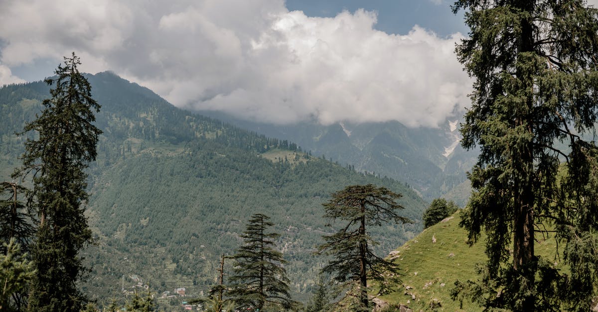 What is the name of the peak in Meghalya, India? - Amazing mountain valley with green fir trees and small village