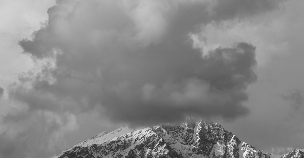 What is the name of the peak in Meghalya, India? - Grayscale Photography of Snow Covered Mountain 