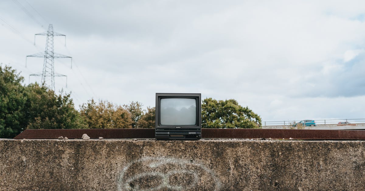 What is the name of this small town in Italy somewhere outside of Rome? - Small vintage TV set on stone fence