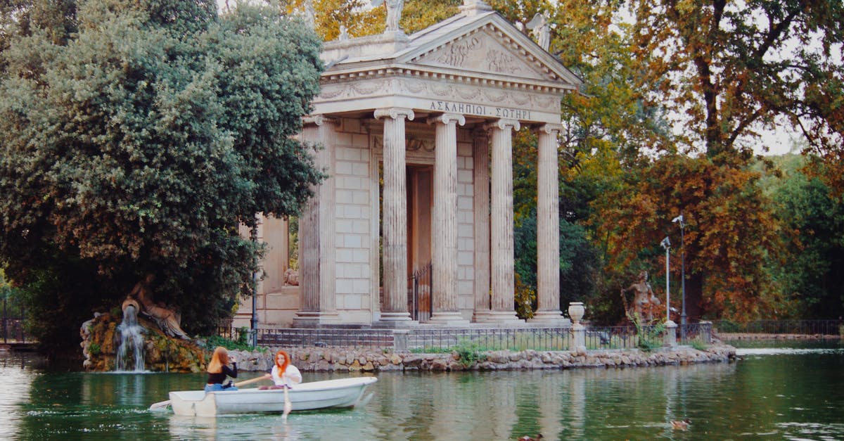 What is the penalty for exceeding the 90 day limit in Rome on an US passport - Landscape of Villa Borghese in Rome