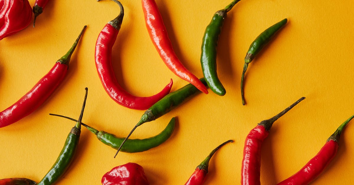 What is this sweet, thick, soy-sauce-like condiment in China? - Red and green peppers on yellow background