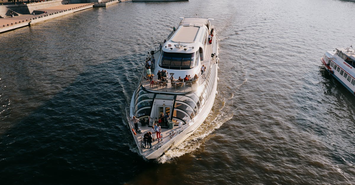 What kind of plugs can I expect on transatlantic cruise ships? - White and Blue Boat on Water