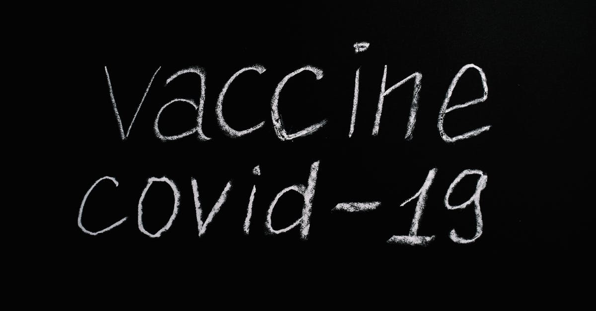 What makes vaccinations "recommended"? (for Philippines) - Vaccine Covid-19 Lettering Text on Black Background