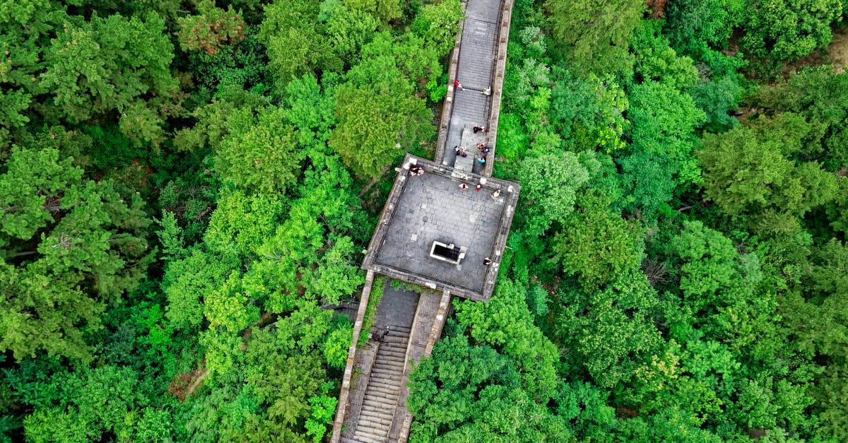 What part of Great Wall of China is easier to visit, starting from Peking? - Aerial View Photography Of Great Wall Of China