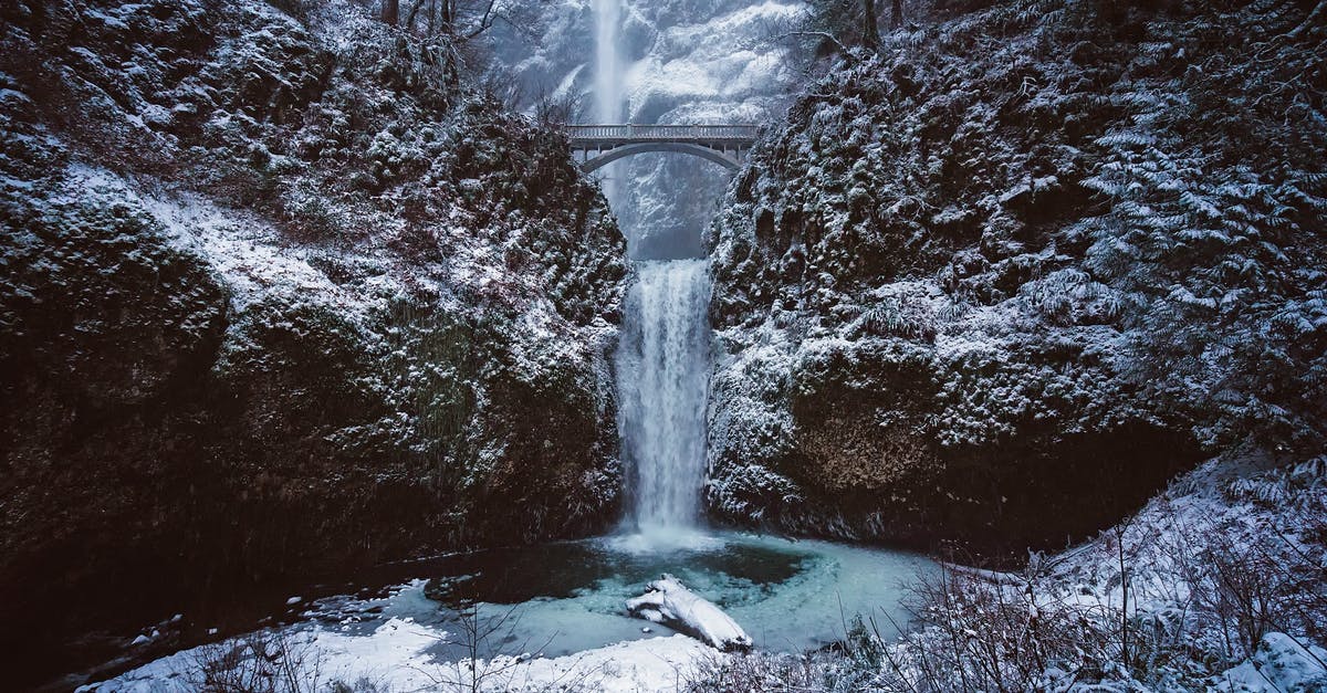 What publicly accessible vantage points exist in Portland, Oregon? - Scenic View of Waterfall