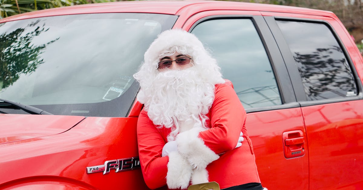 What red tape might arise when crossing borders in a rental car (Macedonia to Croatia)? - Santa Claus Leaning on the Red Car with His Arms Crossed