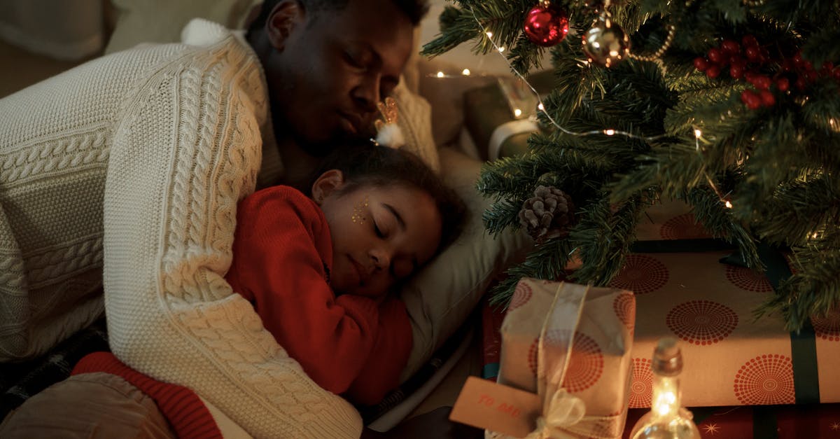 What to do in Munich on Christmas Eve? [closed] - Dad and Daughter Lying Down Near a Christmas Tree