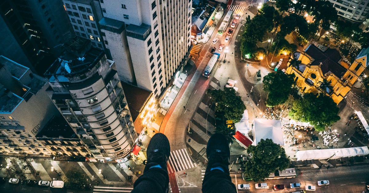 When is France's next traffic light review? (Covid travel) - Man Sitting on High Rise Building Taking Photo Below