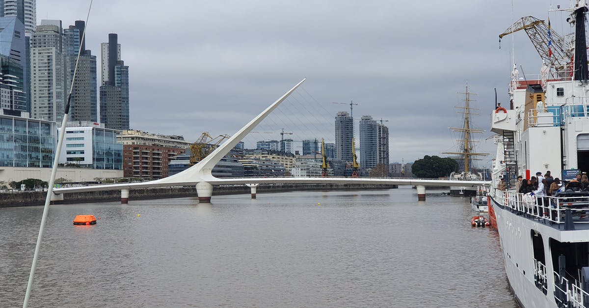 When taking the boat from Buenos Aires to Montevideo, then back to Buenos Aires, do the Uruguayan immigration stamp one's passport once or twice? - Womans Bridge in Buenos Aires, Argentine