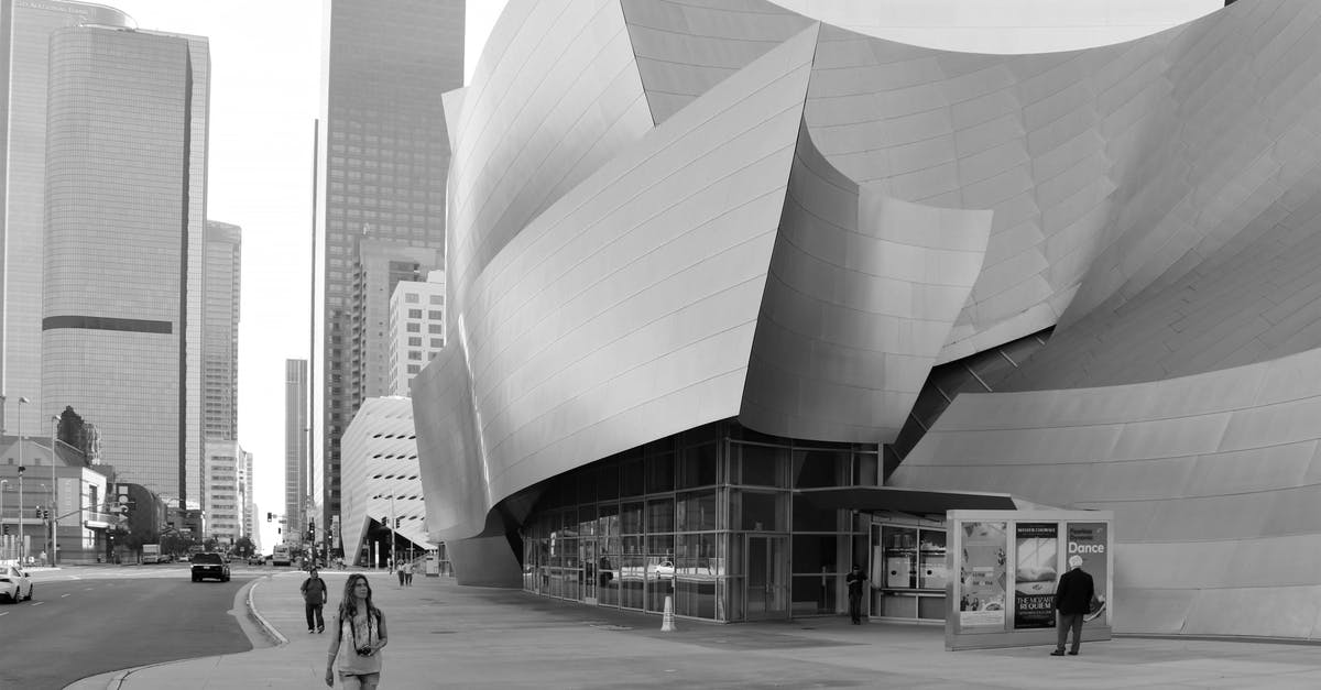 When to summon Uber: travel from Opera to CDG - People Walking in Front of the Walt Disney Concert Hall in Los Angeles California