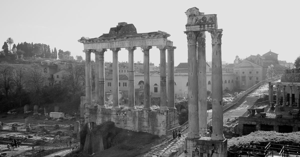 When will the Museum of Roman Civilization in Rome re-open? - 
A Grayscale of the Roman Forum in Italy