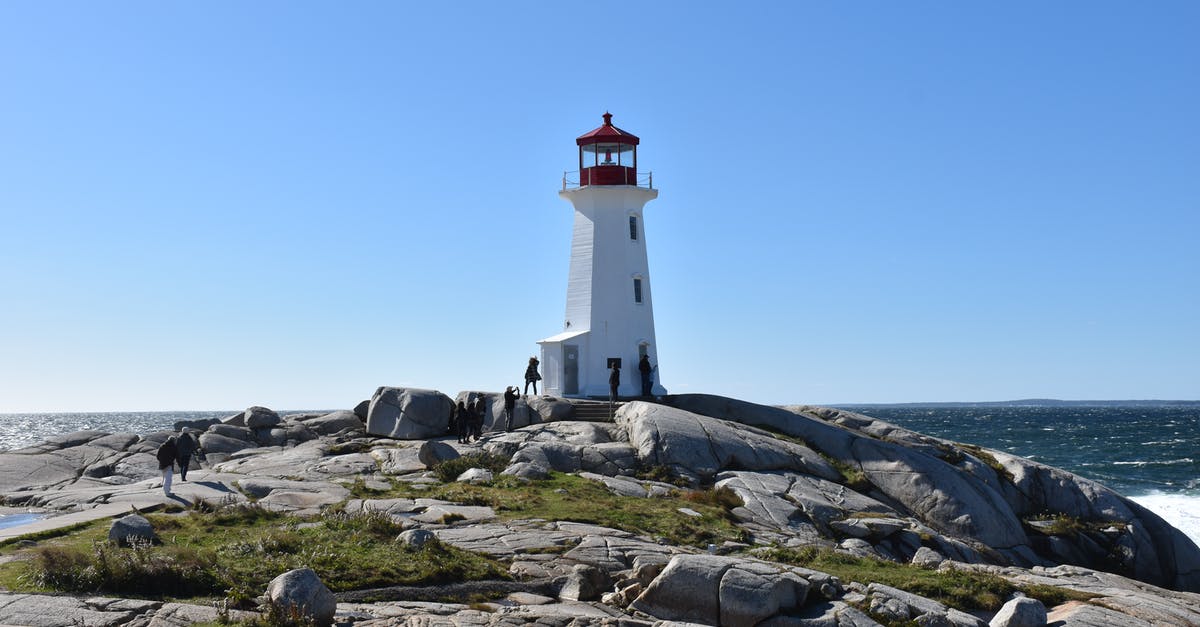 Where's this lookout in Nova Scotia? - A White Lighthouse on the Hill near the Sea