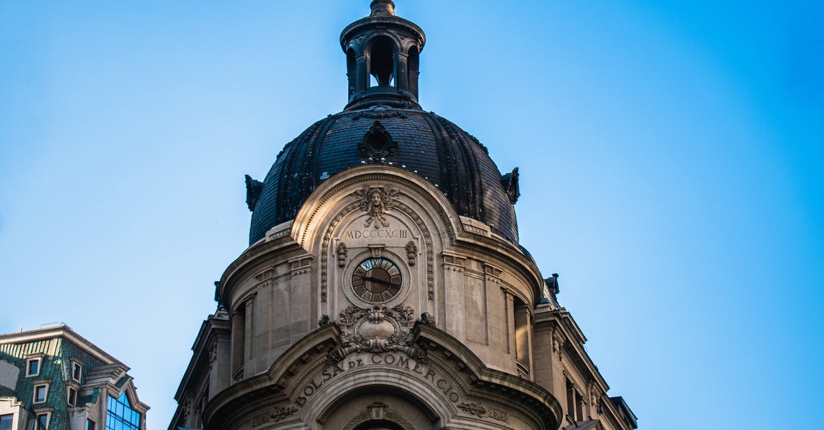 Where can I exchange Paraguayan Guaranies in Santiago, Chile? - The Santiago Stock Exchange Building in Chile