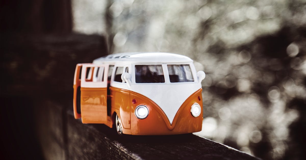 Where can I find the duration of a bus trip on Gran Canaria? - White Orange Van Scale Model