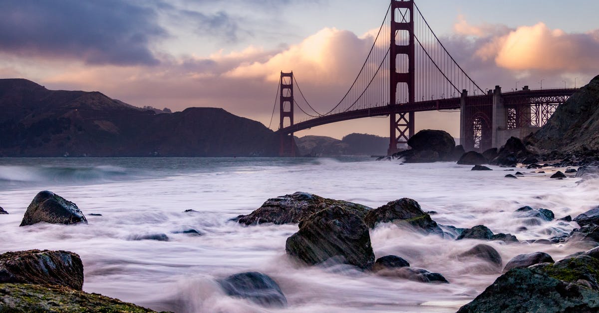 Where can I see ocean bioluminescence in coastal California? - San Francisco Bridge, California