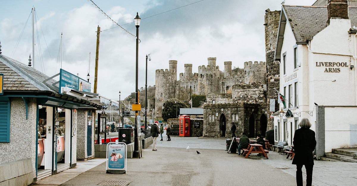 Where can I stay in a castle in northern Wales? - People Walking on the Street